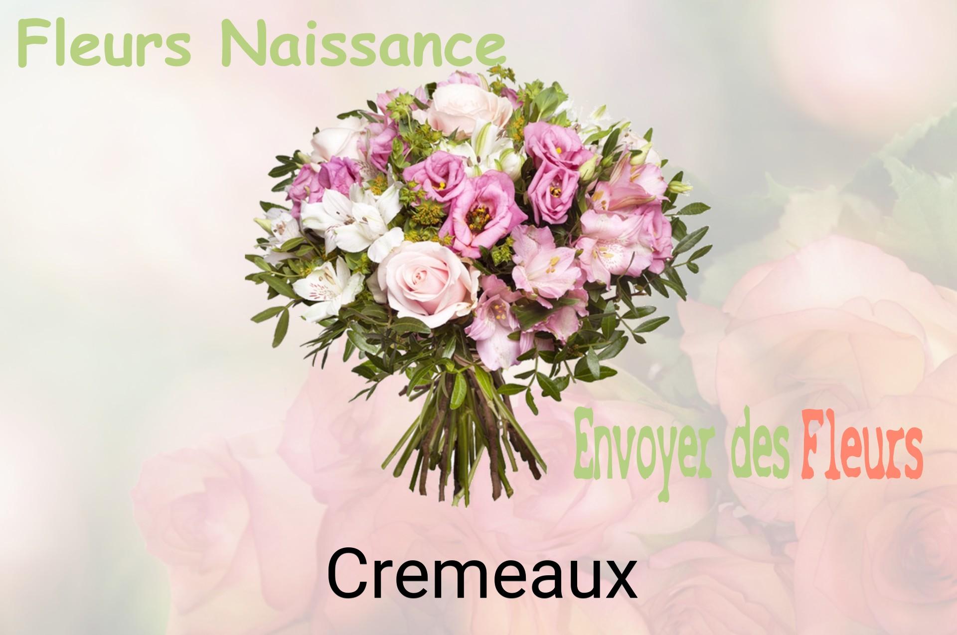 Bouquet de fleurs de naissance livré à Cremeaux